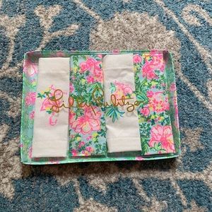 Lilly Pulitzer cloth cocktail tableware napkins 6"×6"